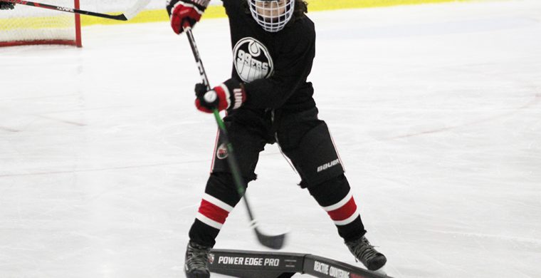 Graeson Martin’s practicing his stick handling so he can continue to frustrate opposing offenses.(Photo by Josh Giles)