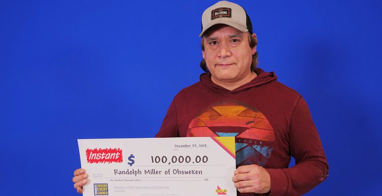 Randolph Miller is $100,000 richer thanks to a lottery win. (Submitted photo)