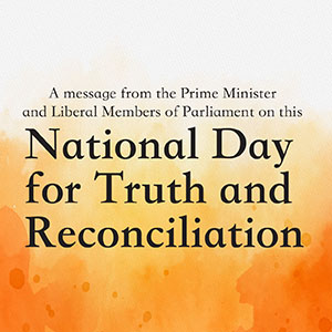 Meaasage from the Prime Minister and Liberal Party Members of Parliament