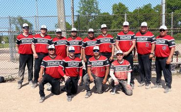 The Ohsweken Redmen, pictured above after winning a Niagara Falls tournament, will participate in this year’s Canadian Native Fastball Championships in Calgary.(Photo credit Cheryl Davis-Green)
