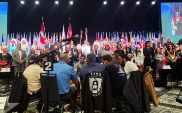 Chiefs, band council members and delegates from First Nations across the country have gathered in Halifax for the Assembly of First Nations annual general assembly, pictured July 11, 2023. (CTV)