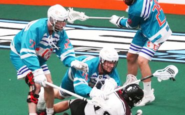 Six Nations Chiefs are now batteling the Peterborough Lakers in Major Lacrosse final after eliminating the Kodiaks last week. (Photo by Darryl Smart)