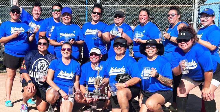 The Ohsweken Mohawks captured top honours in the women's masters category at the All Ontario Native Fastball Tournament. (Photo courtesy Audrey MacDonald)