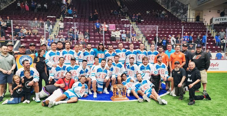 The Six Nations Chiefs will meet the host New Westminster Salmonbellies in this year’s Mann Cup series. (Photo courtesy Six Nations Chiefs)