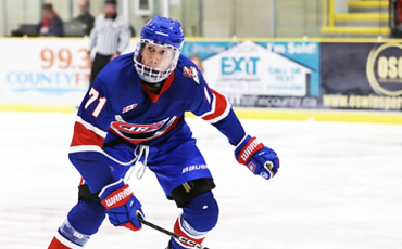 Six Nations’ Brenden Anderson is toiling with the Ontario Junior Hockey League’s Toronto Jr. Canadiens this season. (Photo by OJHL Images)