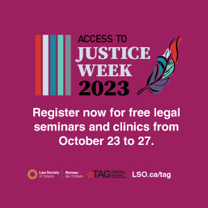 Law Society of Ontario - Access to Justice Week 2023