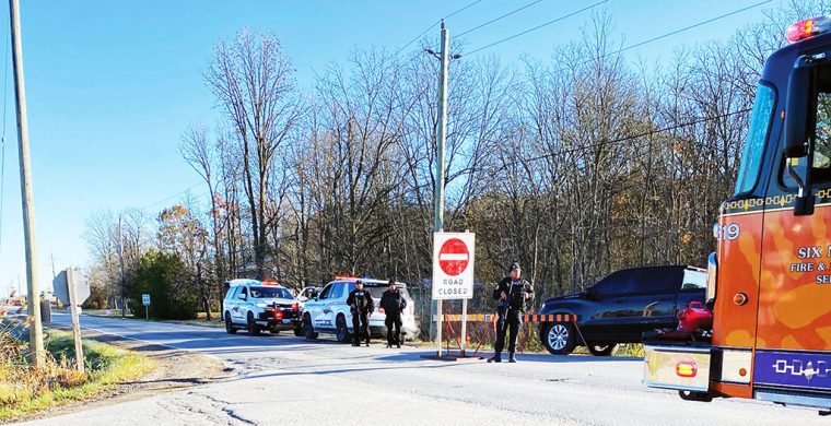 Six Nations Chiefswood Road, a main roadway through the community along with Fifth and Sixth Line Roads were shut down throughout the incident.
