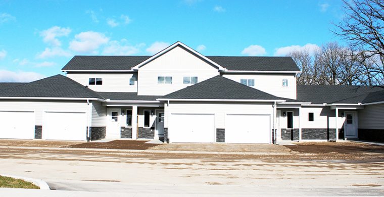 The new five unit housing complex has been completed on Harold Road. (Photo provided by Habitat for Humanity.)