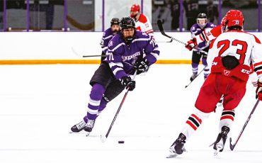 Six Nations’ Rycol Davis is in his sophomore season with the McKendree University men’s hockey team. Photos courtesy Rycol Davis.