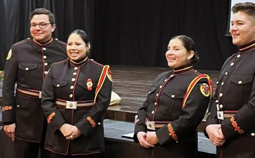 Six Nations Police is adding to its force. Four new recruits were celebrated at badge night recently - Constable Shania Anderson, Constable Colin Burning, Constable Dylan Johnson, and Constable Emily Smith.(Supplied Photo)
