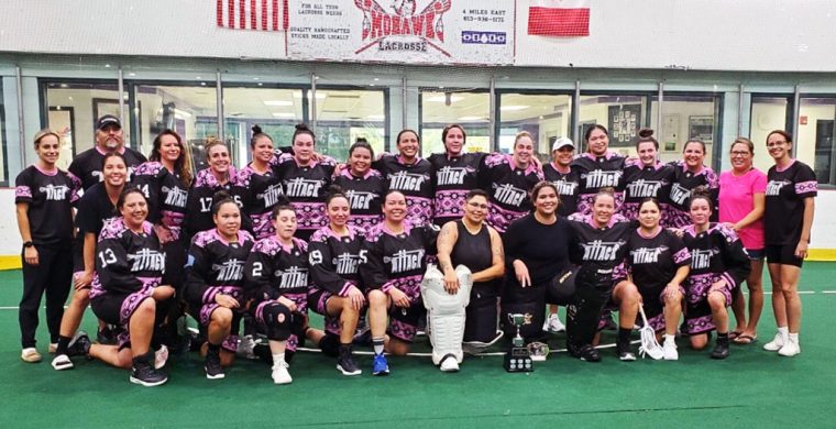 The Grand River Attack, who captured the B Division at the Women’s Major Series Lacrosse championships in 2023, will face some new opponents this season. (Photo courtesy Brooke Doolittle).