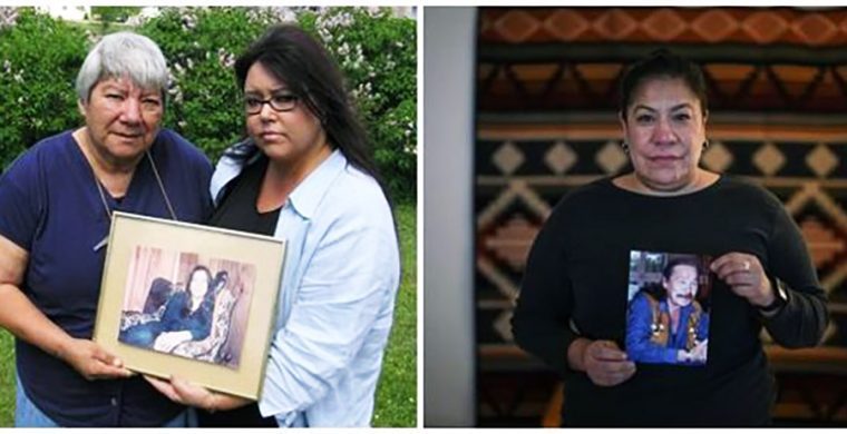 Photo: The Canadian Press In this composite image made from two photographs, Rebecca Julian, left, Anna Mae Pictou Aquash’s eldest sister, and Aquash’s eldest daughter, Denise Maloney, hold a portrait of Aquash in Shubenacadie, N.S., on June 20, 2003; At right, Naneek Graham holds a photograph of her father John Graham, who is incarcerated in the South Dakota State Penitentiary after being extradited to the U.S. in 2007 and convicted three years later in the 1975 murder of Pictou Aquash, while posing for a portrait at her home in Vancouver, B.C., Tuesday, Feb. 27, 2024. THE CANADIAN PRESS/Carson Walker, Darryl Dyck
