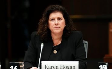 Auditor general Karen Hogan appears as a witness at a House of Commons standing committee in Ottawa on Monday, Feb. 12, 2024. THE CANADIAN PRESS/Sean Kilpatrick