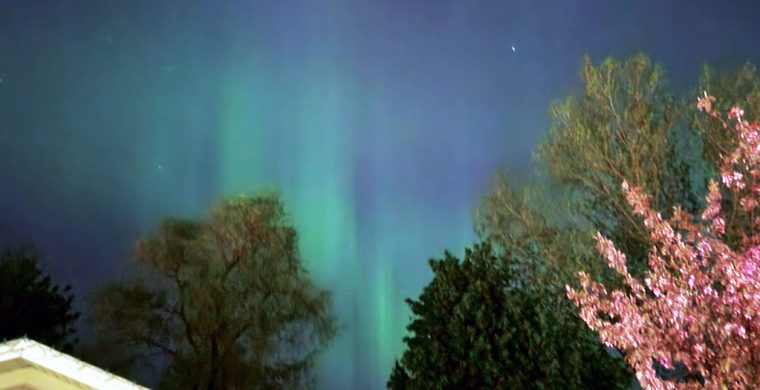 Northern Lights seen at Six Nations May 10/24 (Photo by Turtle Island News Staff)