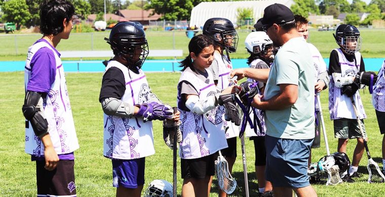 An intermediate team with students from both Lloyd S King and Kawenni:io schools that took second place in Intermediate. (Photo by Austin Evans)