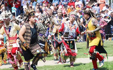 We got the beat! Beating the heat at the Six Nations Champion of Champions Powwow this past weekend ... page 5 (Photo by Jim C. Powless)