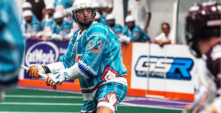 Six Nations Chiefs’ veteran Randy Staats in playoff action versus the Cobourg Kodiaks. Photo by Andrew VanEvery.