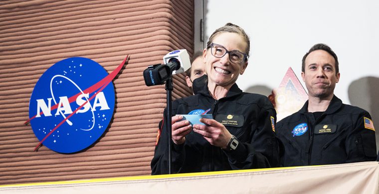 Six Nations woman, Dr. Kelly Haston, has been part of a Mars simulation and says she plans to visit Six Nations in the near future. (NASA photo)