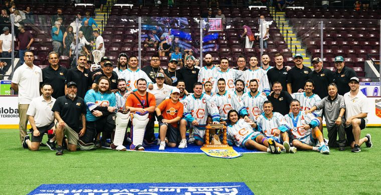 Chiefs will host this year’s Mann Cup championship series against BC’s Victoria Shamrocks (Photo courtesy Six Nations Chiefs)