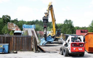 The skeletal remains of the Kearns’ Disintegrator System were removed last week. (Photo by Austin Evans).