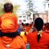 A crowd of hundreds marched from Brantford’s Civic Centre down Mohawk Street all the way to the former Mohawk Institute Residential School marking Orange Shirt Day Monday and the children that went there. (Photo by Jim C. Powless)