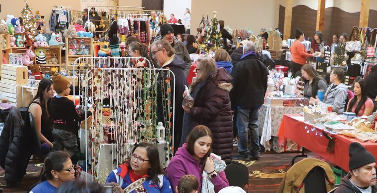 Huge crowds packed the Gathering Place by the Grand over the weekend for the annual Winter Market by the Grand.