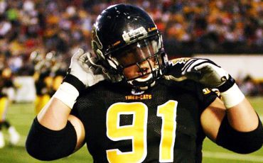 Six Nations member John Macdonald, who played for the CFL’s Hamilton Tiger-Cats, will be inducted into the North American Indigenous Athletics Hall of Fame this year. (Photo by Darryl Smart.)