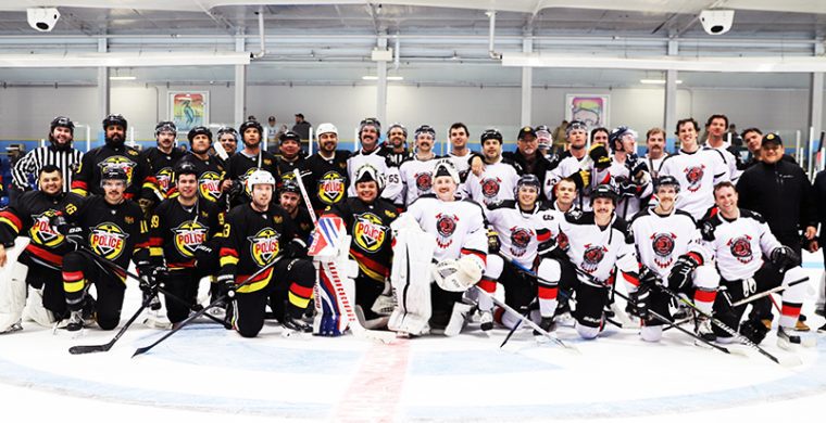 Six Nations Firefighters and Police held their second annual hockey game on the weekend