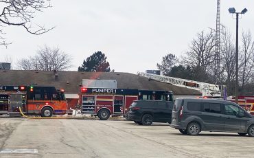 Six Nations Fire responded to an apparent laundry room fire at the Iroquois Lodge Sunday March 2. Six Nations Fire Chief Mike Seth said there was lot of smoke but fortunately little fire. One of the dryer units sparked but he said it was brought under control quickly. He said no staff or residents were affected by smoke. (Photo by Jim C. Powless)