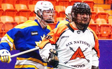 The Six Nations Arrows and Toronto Beaches squared off at the Iroquois Lacrosse Arena on Sunday night. Photo courtesy Six Nations Arrows.