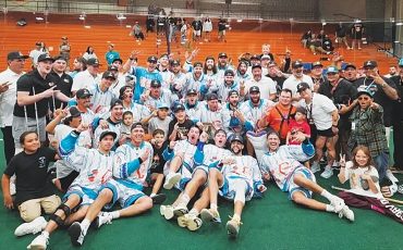 The Six Nations Chiefs, seen celebrating their Mann Cup title last September, are hoping to win a third straight national championship this year.