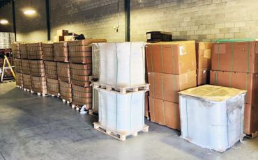 Six Nations Police seized over $6.29 million in contraband tobacco and drugs from a Chiefswood Road illegal operation. (OPP Photo)