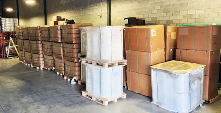 Six Nations Police seized over $6.29 million in contraband tobacco and drugs from a Chiefswood Road illegal operation. (OPP Photo)