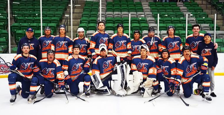 The Six Nations Ironmen advanced to the Round of 16 at this year’s Fred Sasakamoose Chief Thunderstick National Hockey Championship in Saskatoon. Photo courtesy Darrell Anderson.
