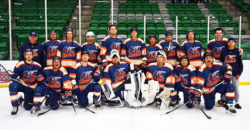 The Six Nations Ironmen advanced to the Round of 16 at this year’s Fred Sasakamoose Chief Thunderstick National Hockey Championship in Saskatoon. Photo courtesy Darrell Anderson.