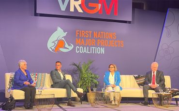 Six Nations member Roberta Jamieson, on far left, was on a panel about Indigenous board representation at a Toronto conference. (Photo by Sam Laskaris)