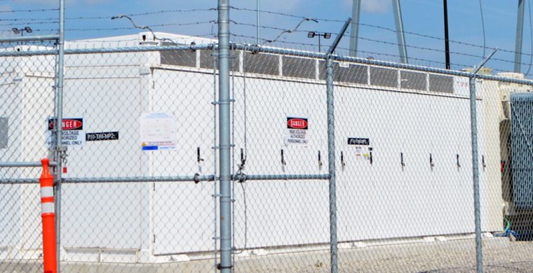 Each battery pack weighs 84,000 pounds.