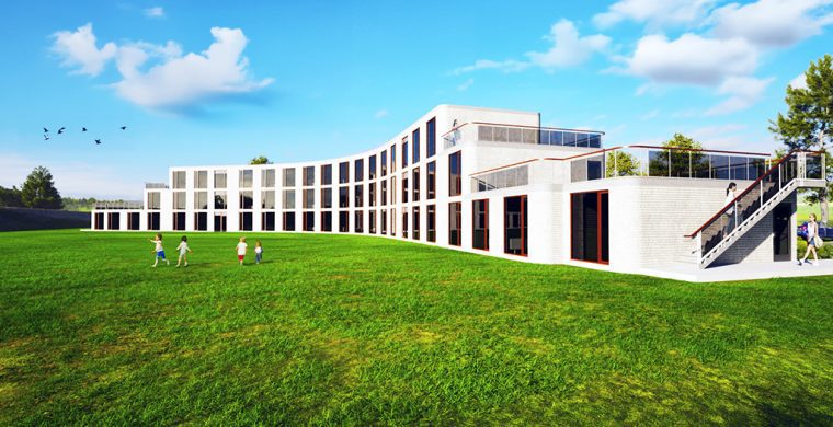 A modern, stylish three story 30 unit housing project is being proposed to be built on a controversial cannabis field that is already raising the ire of neighbours. (Horizon Legacy Photo)
