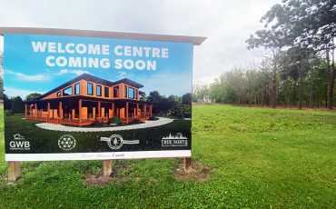 Six Nations Elected Council is building a large Visitor’s Welcome Centre at the E. Pauline Johnson mansion historic site on Highway 54. Construction has begun. The building will be further back, close to the mansion. The mansion can be seen in the background. (Photo by Jim C. Powless)
