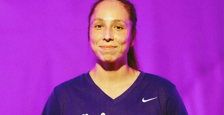 Fawn Porter, a box lacrosse star, has also cracked the roster for the Haudenosaunee Nationals women’s field lacrosse team. Photo courtesy Fawn Porter.