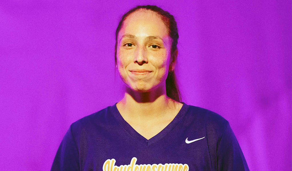 Fawn Porter, a box lacrosse star, has also cracked the roster for the Haudenosaunee Nationals women’s field lacrosse team. Photo courtesy Fawn Porter.