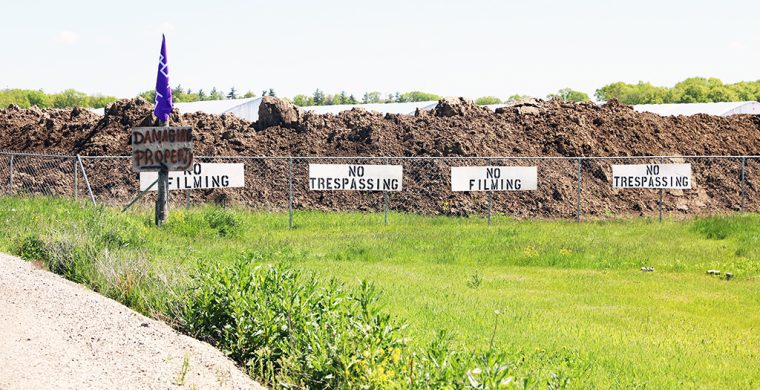 The cannabis grow op on Fourth line has generated community ire and questions of Six Nations Elected Council and its cannabis commission. (TIN Photo)