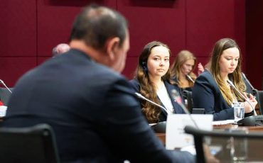Claudia Miller at the Model Senate (Submitted Photos)