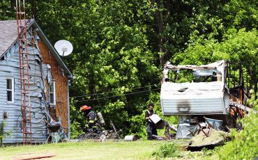 Fire took the life of a Six Nations woman last Thursday (June 5) after it broke out in a trailer she lived in. The Ontario Fire Marshals office is investigating. (Photo by Jim C. Powless)