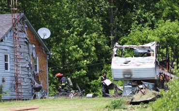 The Ontairo Fire marshall is investigating after fire broke out in a trailer that claimed the life of a Six Nations woman. (Photo by Jim C. Powless)