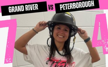 Alisha Smith, playing in her final WMSL game on Saturday, was named as the team MVP for the Grand River Attack in its win over the Peterborough Lakers. (Photo courtesy Grand River Attack)