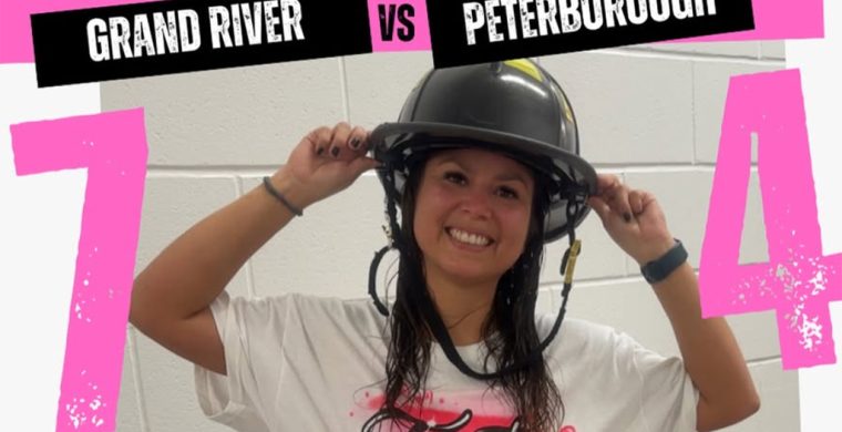 Alisha Smith, playing in her final WMSL game on Saturday, was named as the team MVP for the Grand River Attack in its win over the Peterborough Lakers. (Photo courtesy Grand River Attack)