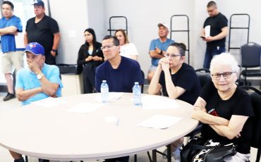 Councillor Helen Miller was one of the band councillors who attended the community meeting. (Photos by Jim C. Powless)