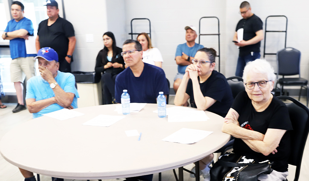 Councillor Helen Miller was one of the band councillors who attended the community meeting. (Photos by Jim C. Powless)