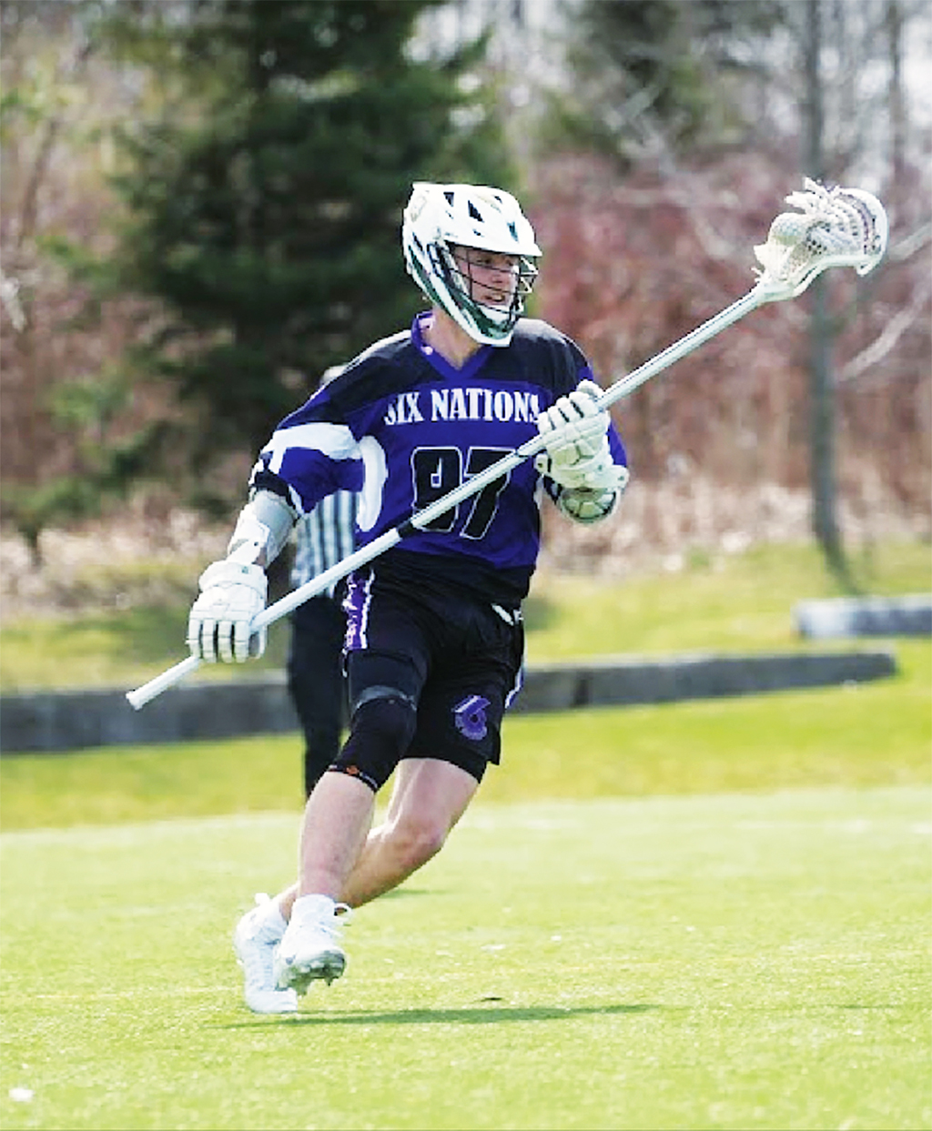 Taylor Harding, who has played for various Six Nations lacrosse teams over the years, has accepted a scholarship offer from the University of Denver. (Photo courtesy Peter Harding)